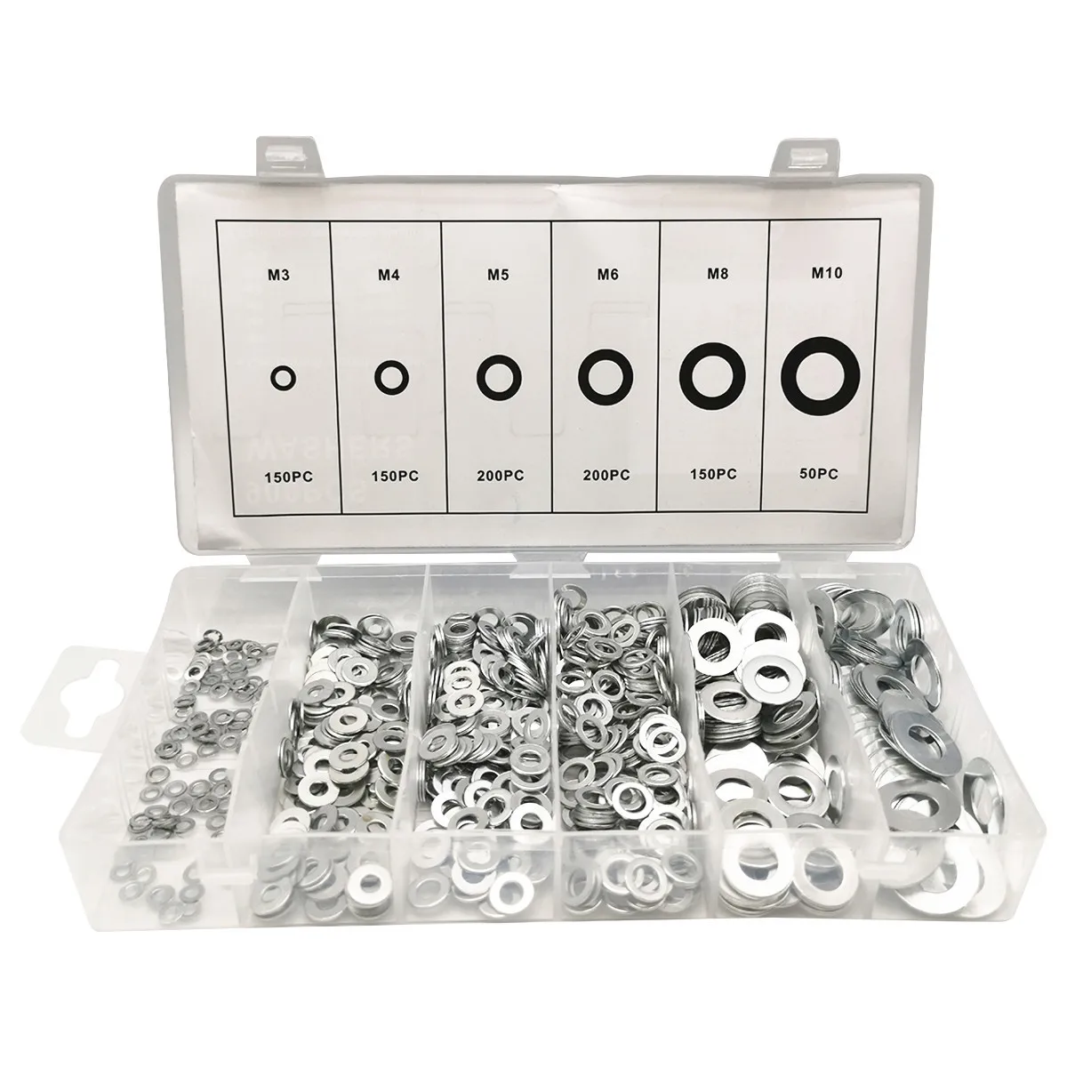 

900PCS Large flat gasket, thin thick gasket, heavy metal gasket