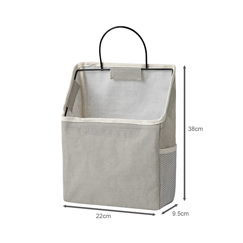 

Wall Hanging Organizer Bag Closet Hanging Storage For Pocket Bathroom Dormitory Storag Linen Cotton Organizer Box Containers