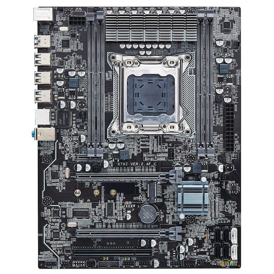 X79 материнская плата v2.4f lga2011материнская Channel Deluxe ATX USB3.0 SATA3.0 M2 игровая