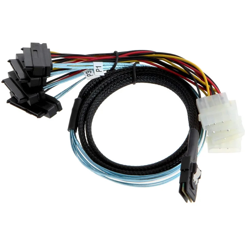 Mini SAS 36P SFF-8087 To 4 * SFF-8482 SAS29 кабель для конверсии | Компьютеры и офис