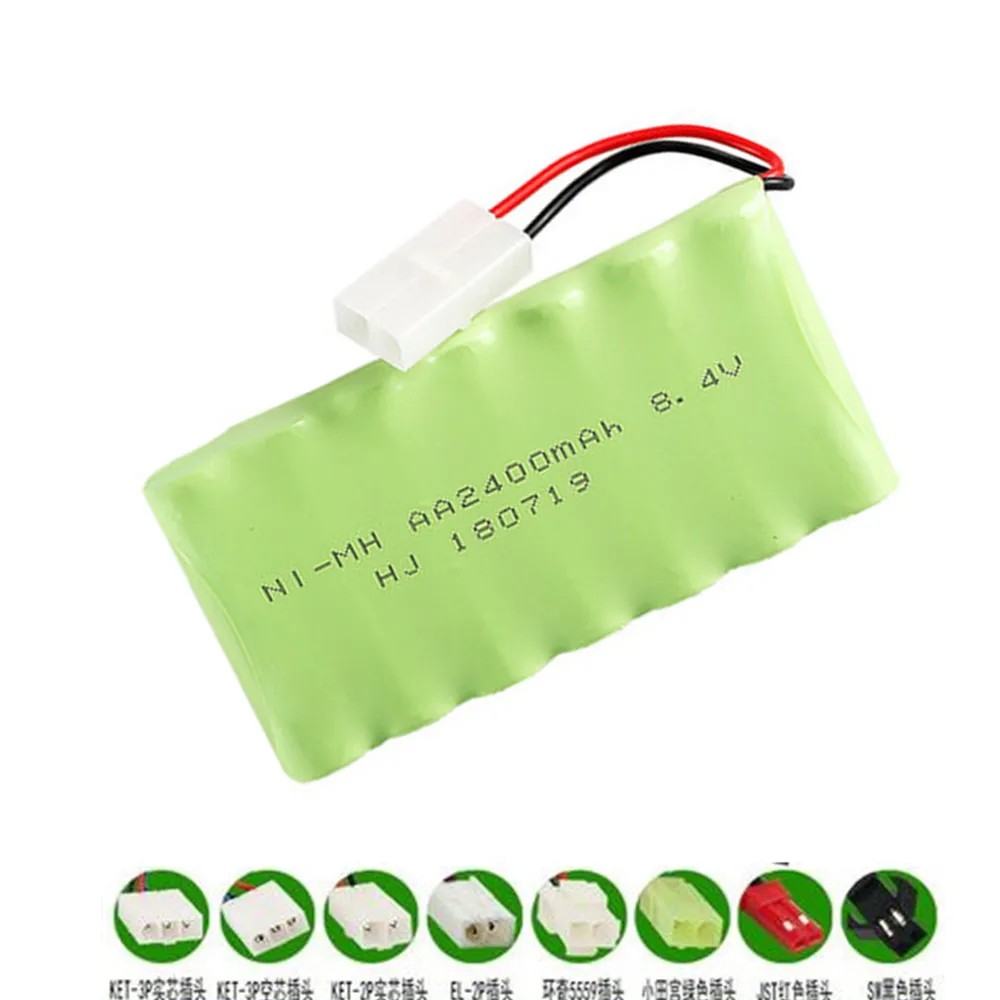 Никель-металлогидридный аккумулятор 8 4 в 2400 мАч для игрушек на радиоуправлении