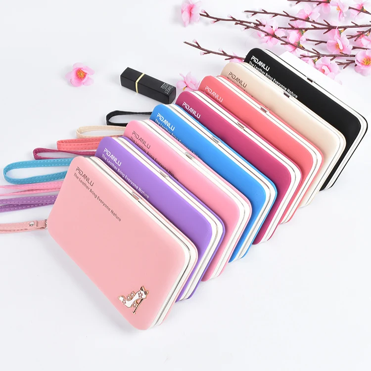 Женский функциональный кошелек для мобильного телефона милый кожаный