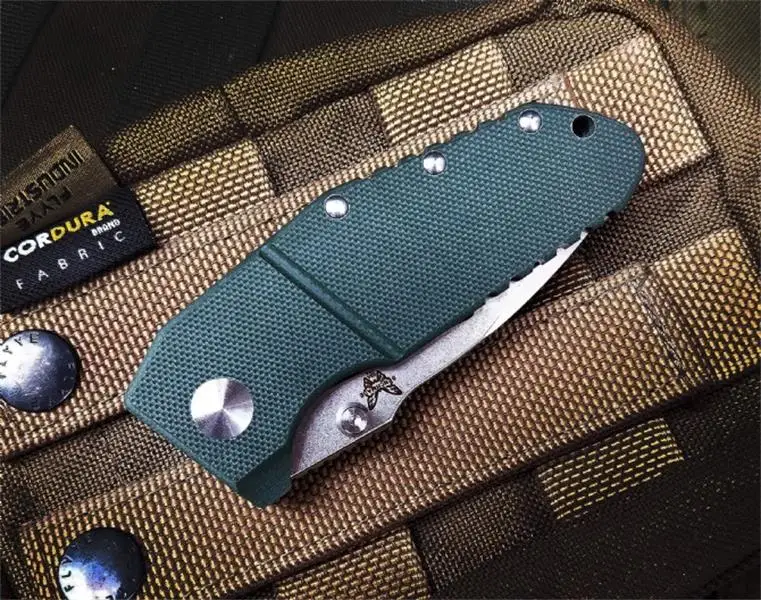 Mini Portable Benchmade 755 Folding Knife M390 Blade Titanium Alloy G10 Handle Self Defense Safety Pocket Knives EDC Tool enlarge