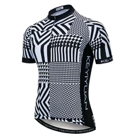 new keyiyuan 2021 spring summer black and white mtb cycling jersey short sleeved mallots ciclismo hombre moletom