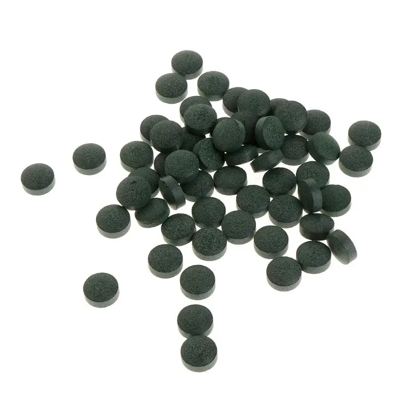 1 бутылка рыбьей еды аквариум тропические рыбки водоросли Спирулина таблетки