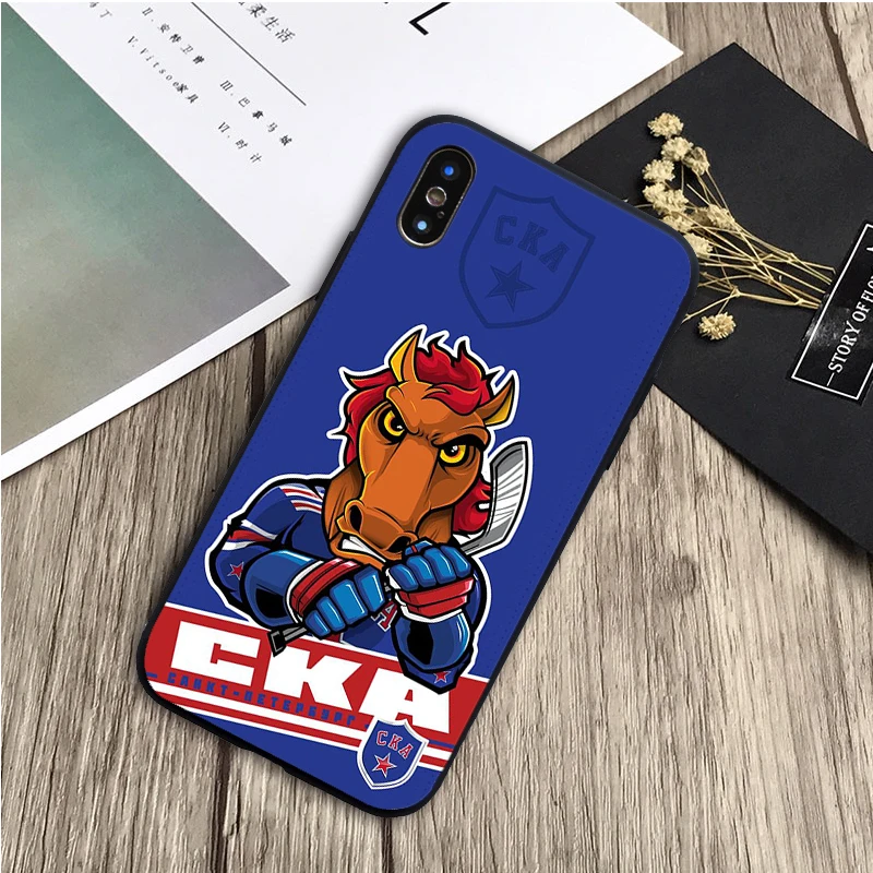 ЦСКА Черный силиконовый чехол для мобильного телефона iPhone 12 XR XS Макс 5 5S SE 2020 6 6S 7 8