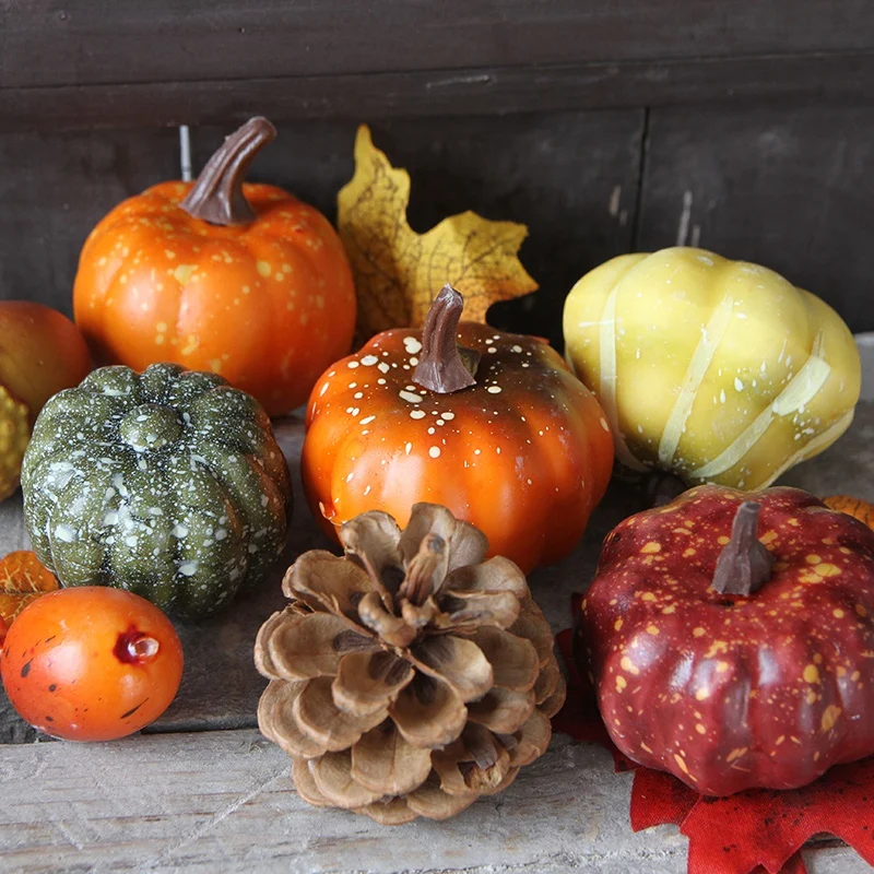 Искусственная тыква сосна конус желудь кленовый лист для осеннего урожая