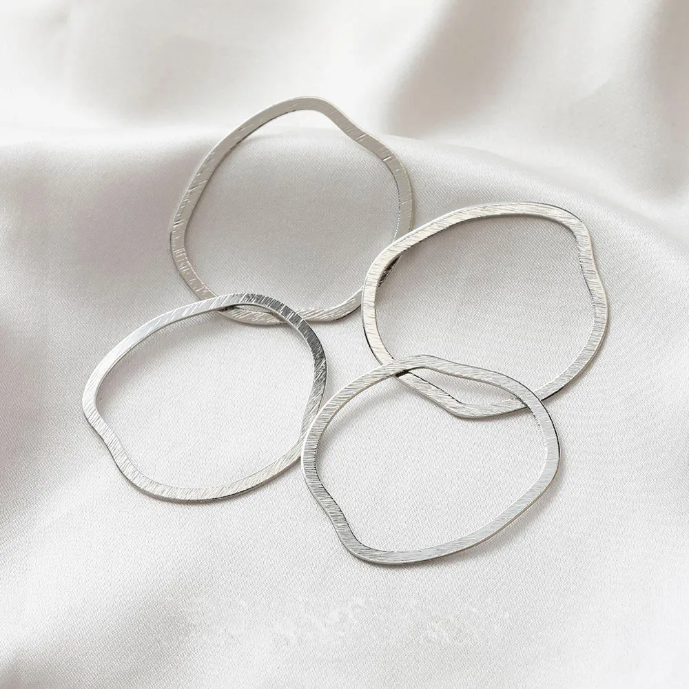 

6PCS 14k Gold Plated Hollow Out Round Eardrop Pendant DIY Earrings Jewelry Findings Components Making Supplies Accessories