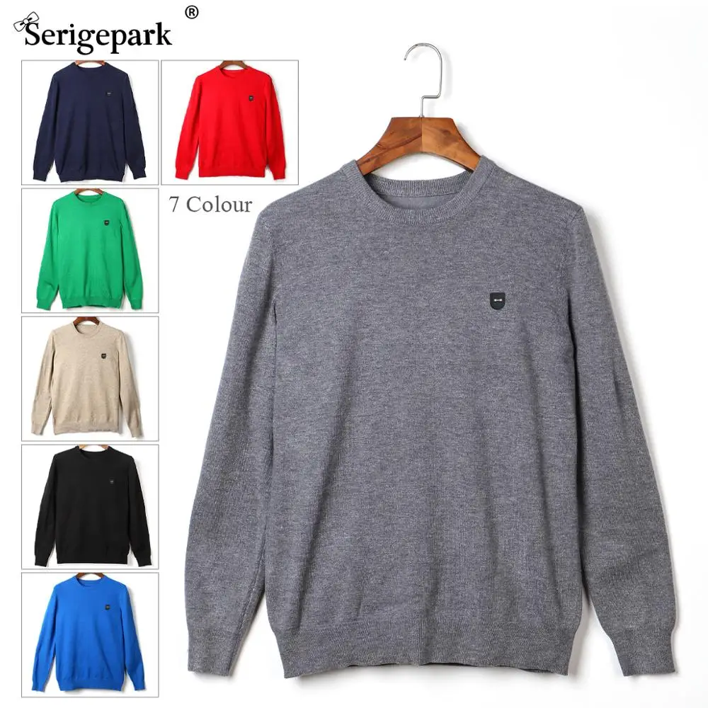 men new pullover solide design man high quality cotton material sweater autumn winter classical pattern knitted serige park eden free global shipping
