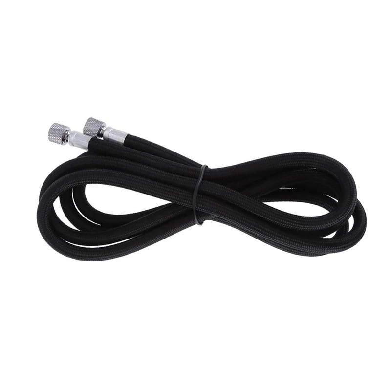 

Hot Airbrush Tube Premium 6 Foot Nylon Braided Airbrush Hose with Standard 1/8 Inch Fittings on Both Ends(Black)