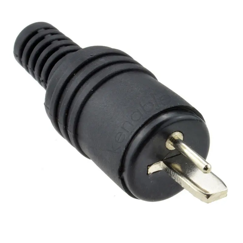 2pcs 2 Pin Black DIN Plug Speaker And HiFi Connector Screw Terminals Power Signal Adapters | Электроника