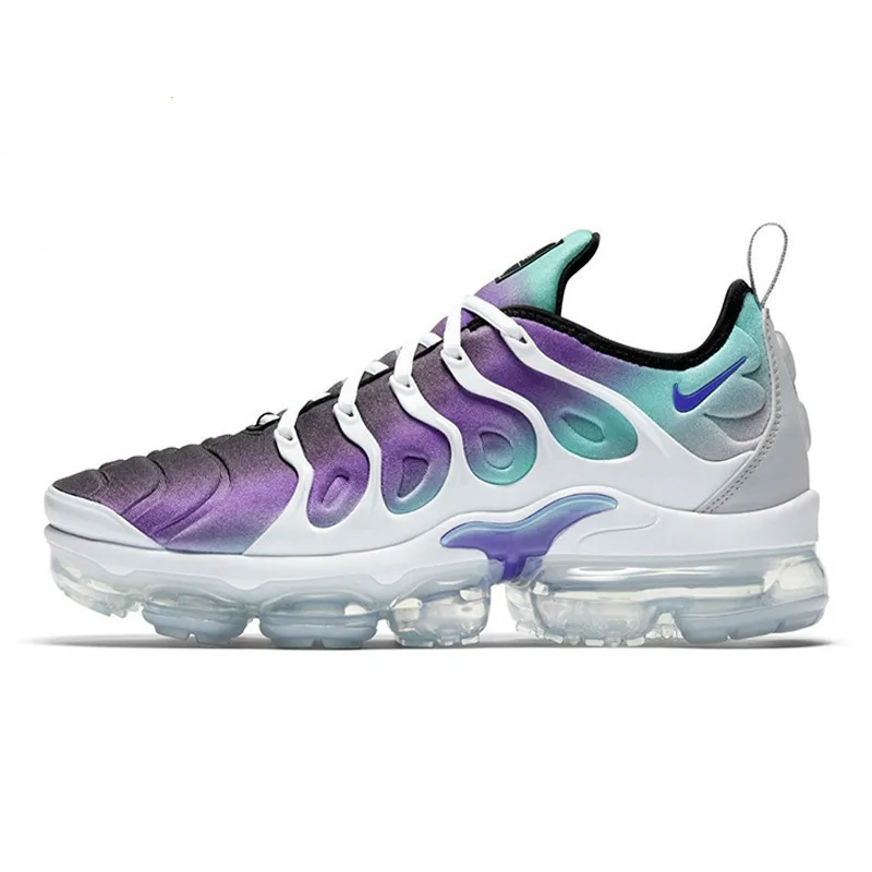 Оригинальные подлинные мужские кроссовки для бега NIKE VAPORMAX PLUS, прочная, индивидуальная, Классическая, Спортивная, дизайнерская обувь,, новинка 924453 - Цвет: 924453-101