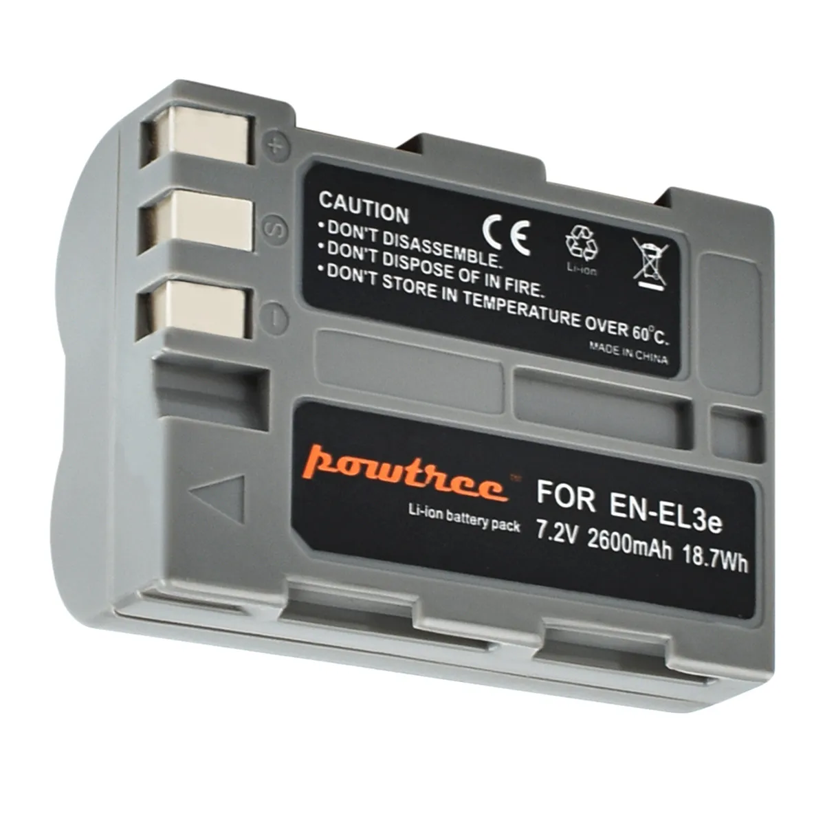 

2600mAh EN-EL3E EN EL3E EL3A ENEL3E Digital Camera Battery For Nikon D300S D300 D100 D200 D700 D70S D80 D90 D50 L50