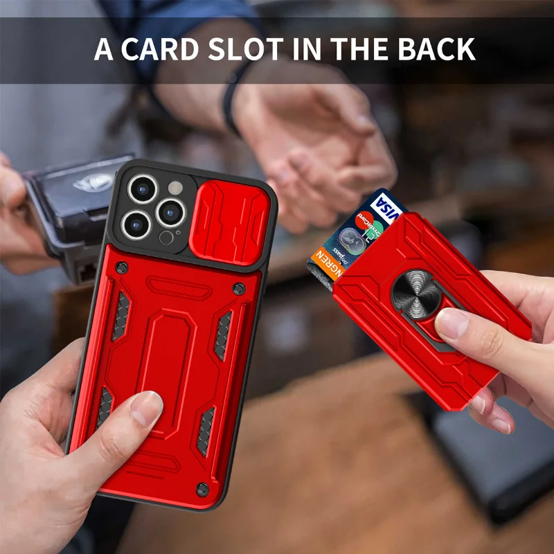 

Phone Case For Samsung Galaxy M12 A12 A13 M32 A52 A72 A22 A32 A42 4G 5G Magnetic Ring Bracket Card Package Push Window PC Cover