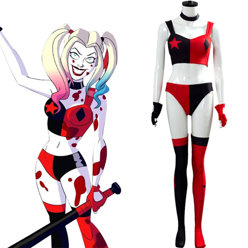 Женский костюм для косплея Harley Quinn |