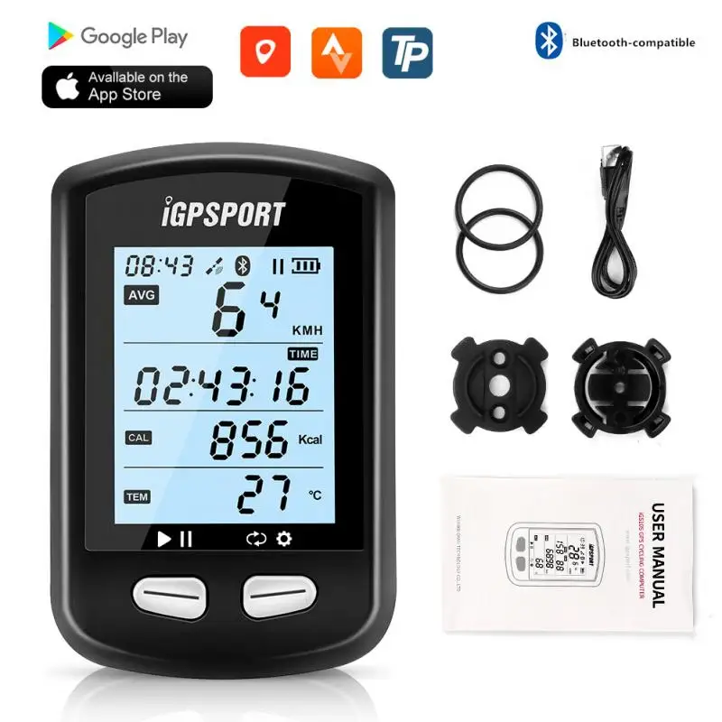 

IGPSPORT IGS10S GPS Bicycle Computer Bike Wireless Stopwatch Road MTB Cycling Computer With Cadence Sensor Heart Rate Monitor