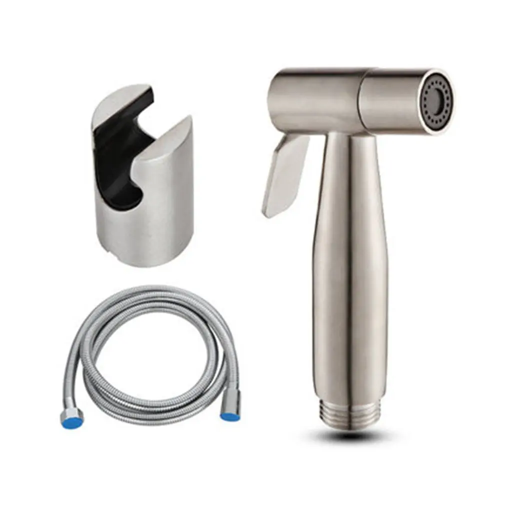 

Cleansing Body Blisters 304 Stainless Steel Toilet Spray Gun Faucet Set Knob Type Booster Flusher Nozzle