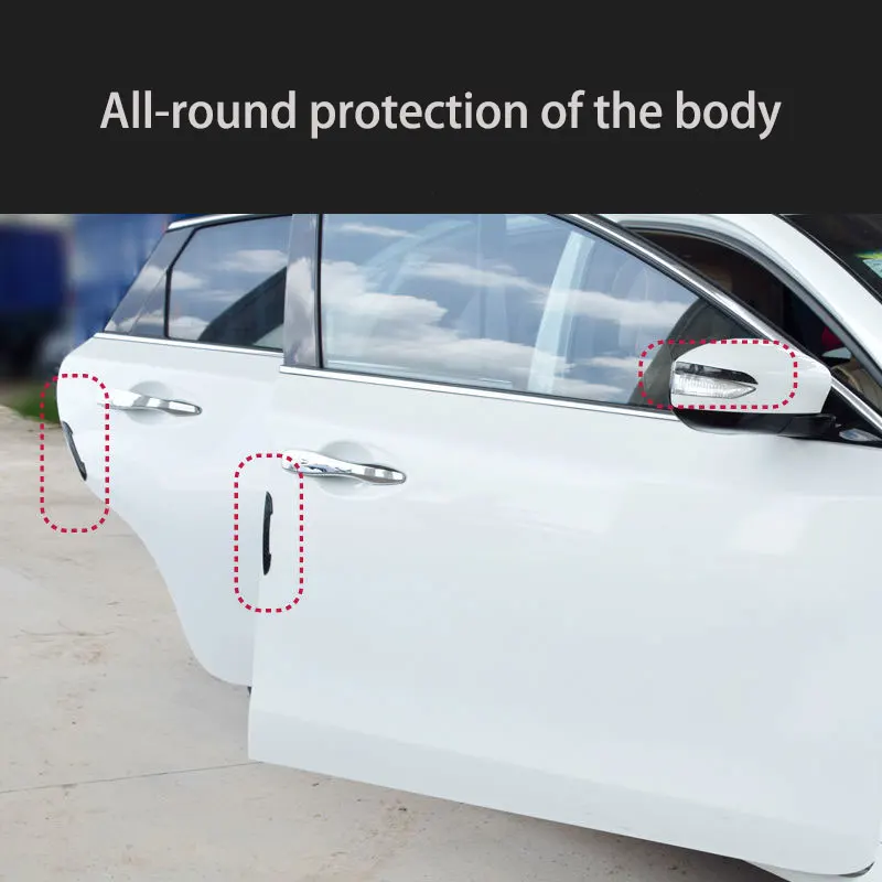 

Car Door Edge Anti-scratch Carbon Fiber Protector Rearview Mirror Anti-collision Sticker For Peugeot 207 206 308 3008 307 208