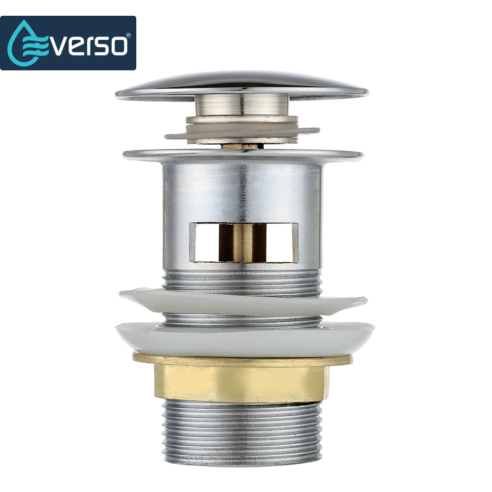 EVERSO вверх Слив с переливом раковины Раковины Сливные заглушки для кухонной