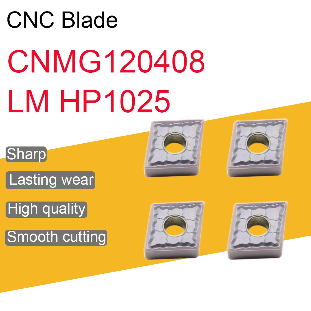 

High Quality CNMG120408 LM HP1025 Original Carbide Inserts CNMG 120408 Blade External Turning Tool CNC Lathe Cutting Tool