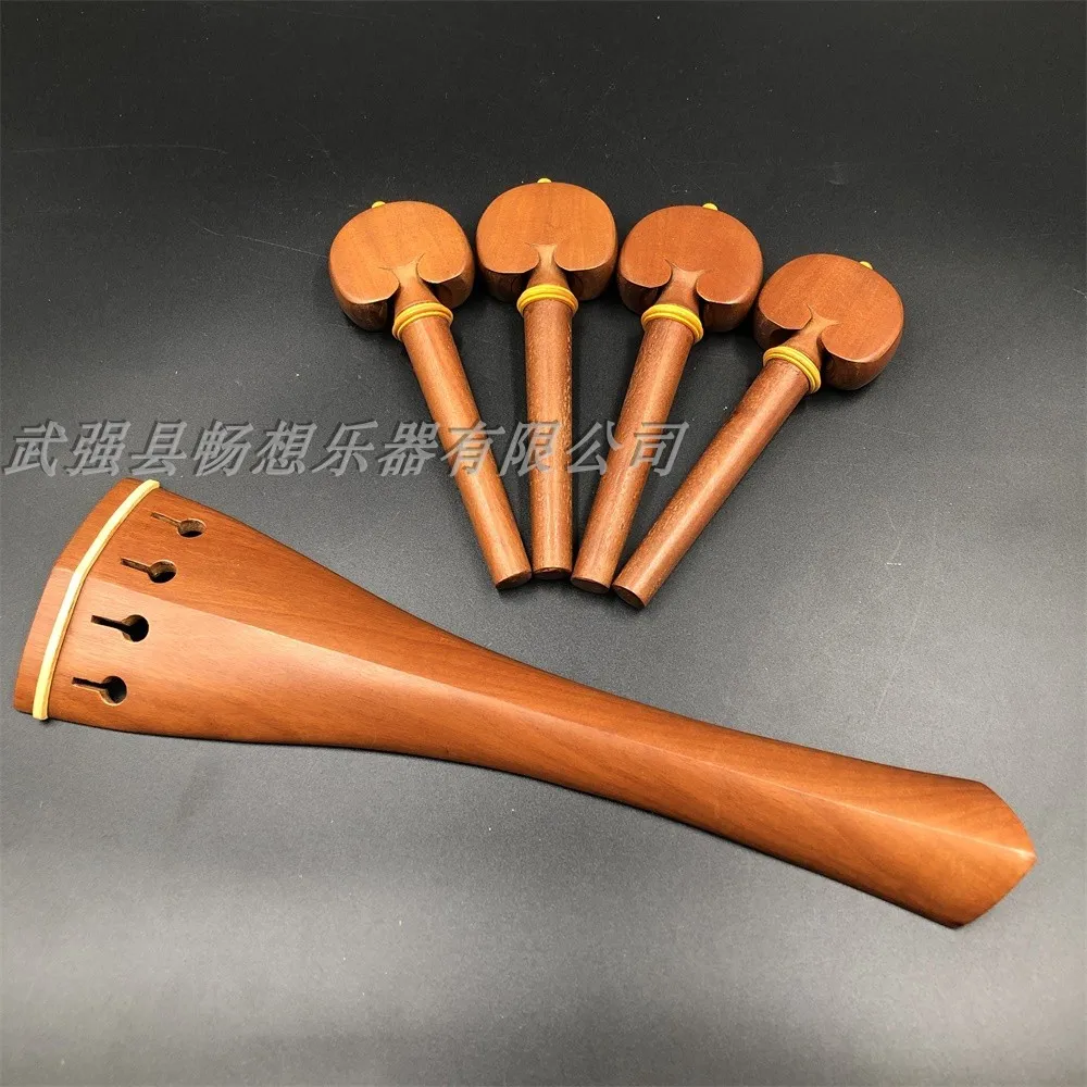 1set of jujube wood cello fittings 4/4,beautiful bedeck,cello part