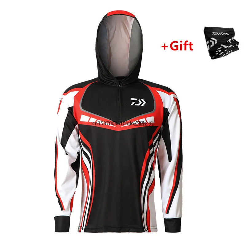 

2021 DAIWA Men Fishing Clothing Ultrathin Long Sleeve Sunscreen Anti-uv UPS 50+Breathable Coat Summer Fishing Shirt Size S-5XL