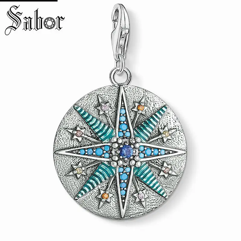 Thomas Vintage Star Blue Charm 2020 модные ювелирные изделия для мужчин и женщин девочек Ts