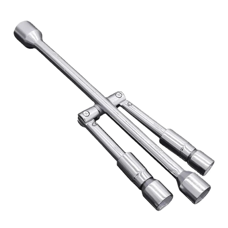 

Foldable Cross Tire Sleeve Wrench for Mechanical Maintenance Automobile Repair Auto Socket Spanner Adjustable Anti-rust
