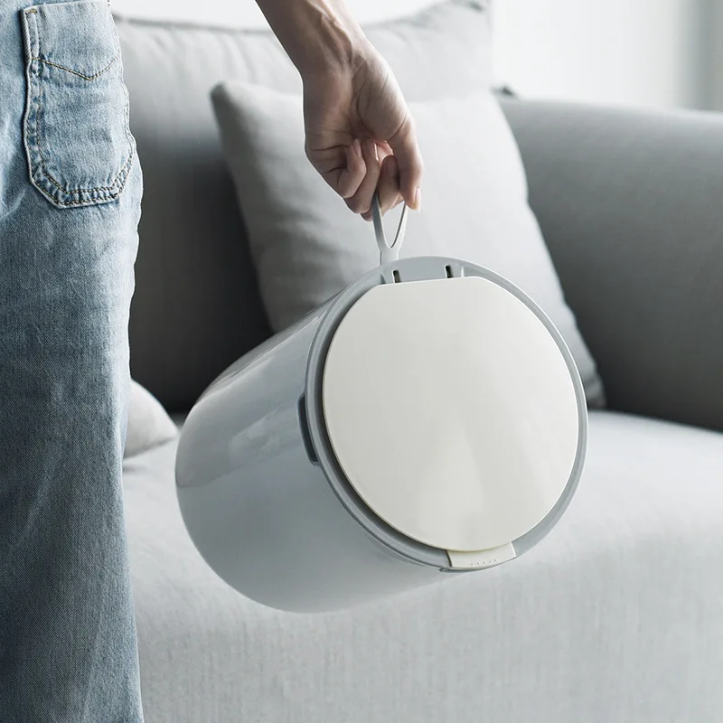 Новинка круглая портативная мусорная корзина высокого качества открытая