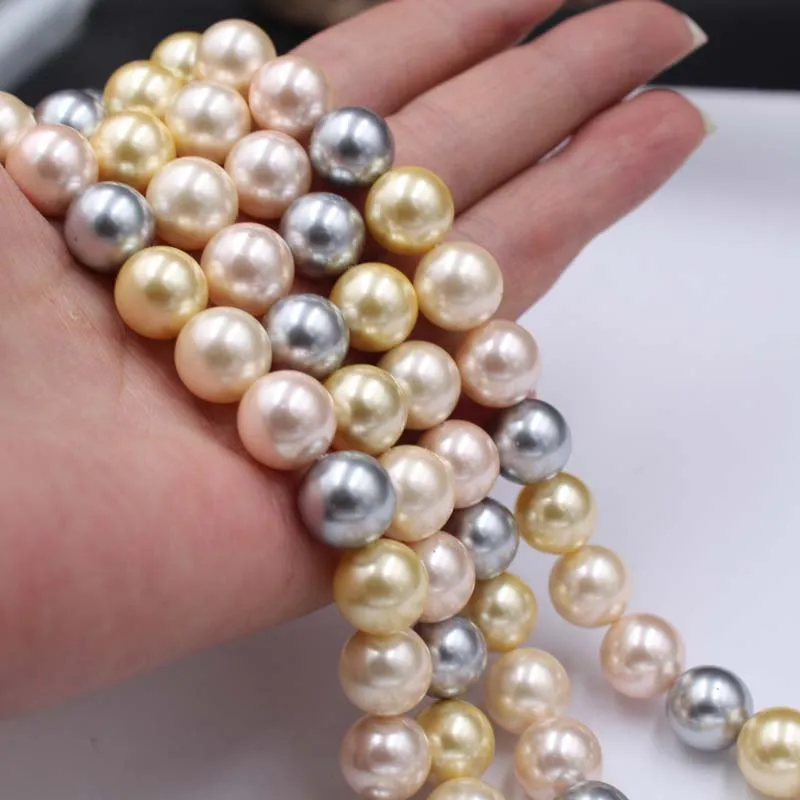 Hot Sale 6-12mm Color Pearl Shell Charm Necklace Personality Design DIY Ladies Dinner Jewelry Matching | Украшения и аксессуары