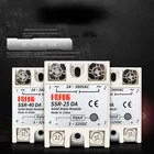 Однофазное твердотельное реле SSR-25DA 10DA 30DA 40DA 50DA 60DA 75DA 80DA 90DA 100DA 25A, управляемое постоянным током