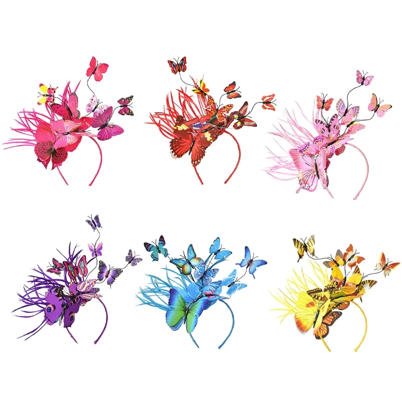 Обруч для волос в виде бабочки с крыльями |