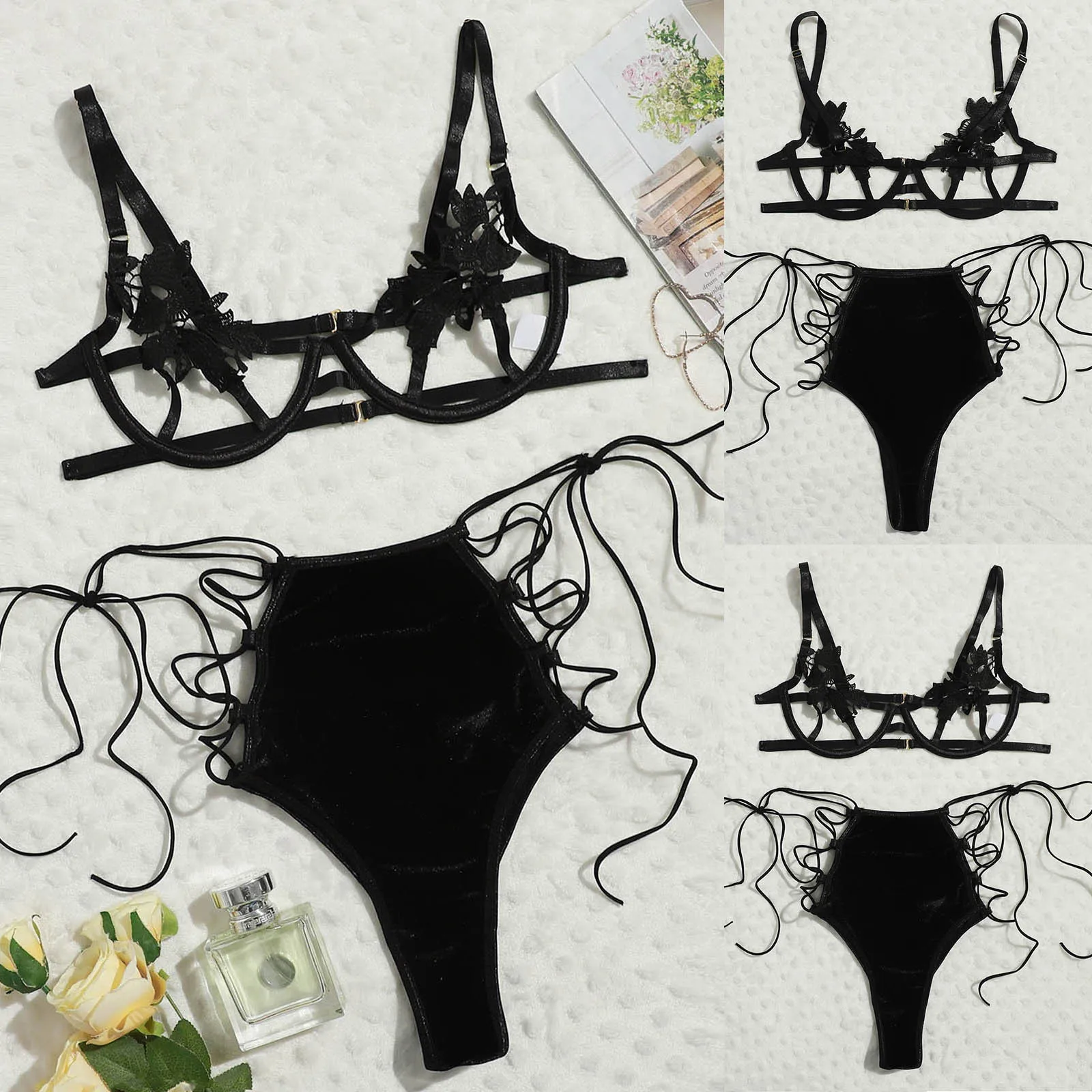 

Fashion Women Lingerie Lace Underwire Sleepwear Underwear Tops Briefs Lingerie Underwear bielizna erotyczna
