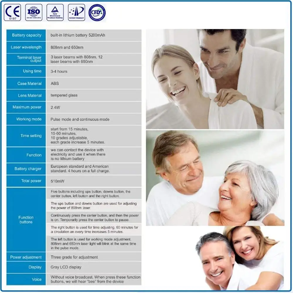 Новый медицинский уход Handy вылечить меридианная физиотерапия прибор лазера 808nm