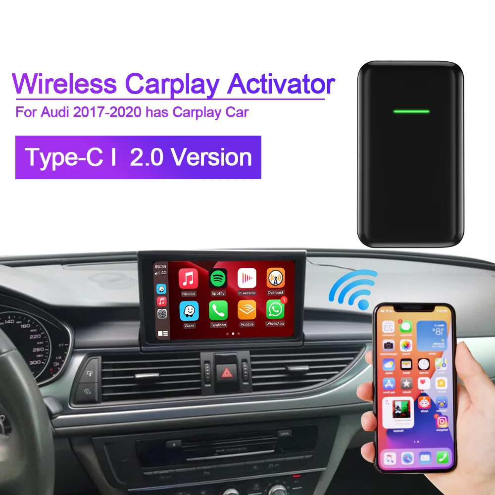 Беспроводной адаптер Carpay для Apple переходник Audi A3 A4 A5 A6 C6 A7 A8 Q3 оригинальный
