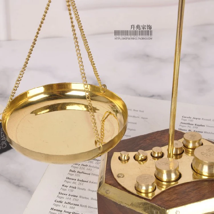 Импорт из Индии латунные весы декоративные справедливость и счастливый