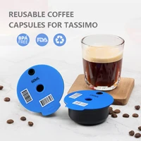 60ml180ml refillable coffee capsule for tassimo bosch machine reusable coffee filter pod espresso maker food grade silicone