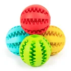 Новая игрушка для собак, интерактивные резиновые мячи, мяч для собак и кошек жевательные игрушки для щенков, игрушки для жевания, мячики для чистки зубов, еда