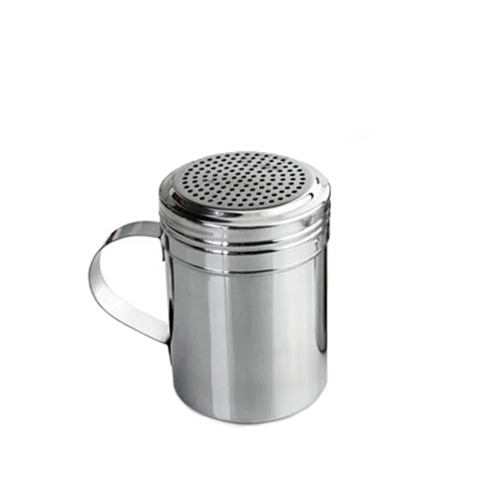 

Stainless steel seasoning bottle with handle rotatable barbecue powder dispenser kitchen tool accessories