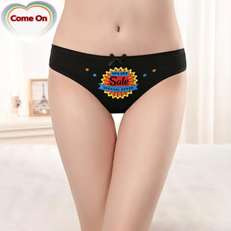 

Free Shipping 3Pcs/6Pcs Sunscreen Printing Women Underwear Sexy Passion T/Thong Cotton Shorts G String Ropa Interior Femenina