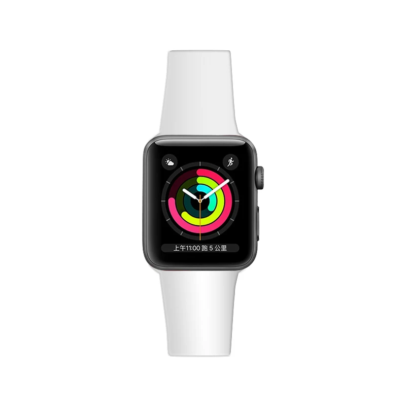 Спортивный силиконовый ремешок для Apple Watch Series 4 40 мм 44 мм силикагелевый ремешок стиль женский и мужской браслет 38 мм 42 мм для iwatch 3 2 1