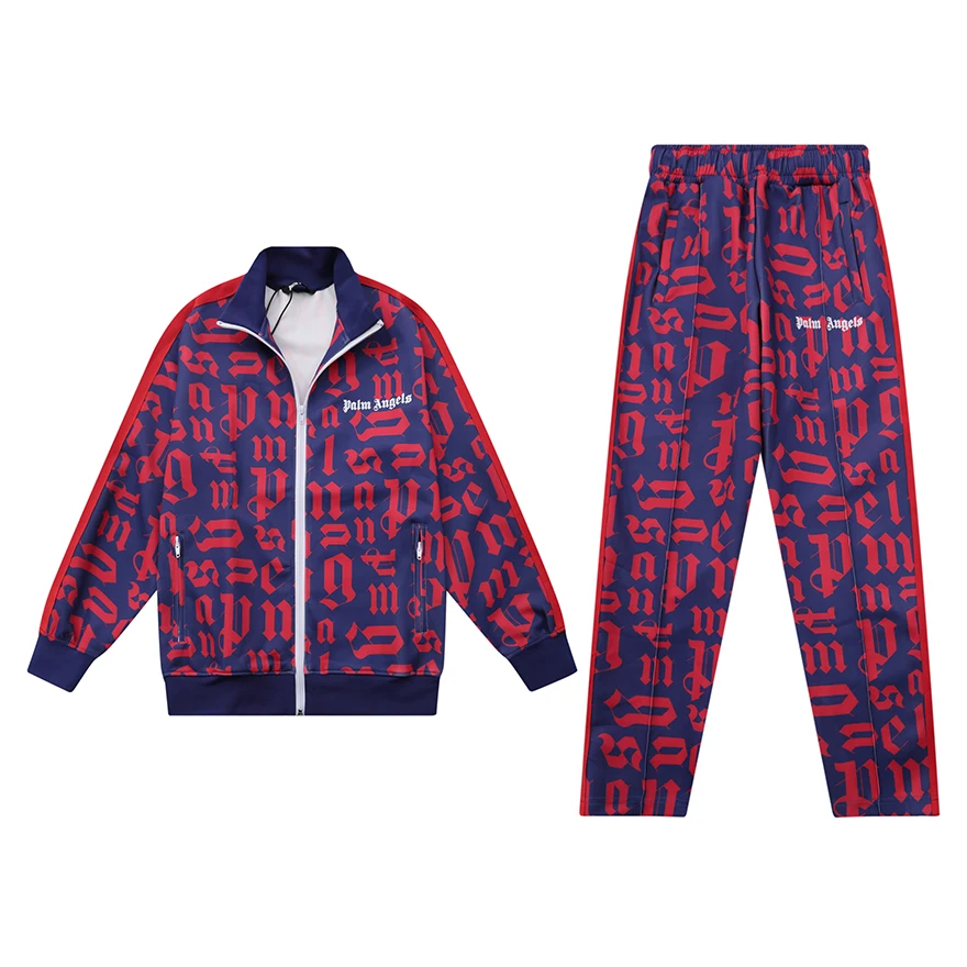 

Palm angels Street hip-hop Popular fashion personality all-match simple striped running casual Men's Sets 15645612348