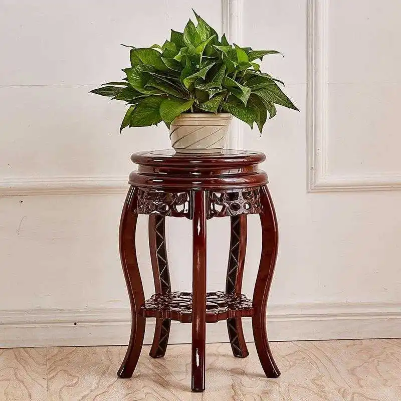 

Decorativa Madera Saksi Standi Living Room Table Indoor Pot Stand Stojak Na Kwiaty Balcony Flower Dekoration Rack Plant Shelf