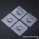 Прозрачное самоклеящееся полотенце с крючком, 1 шт.