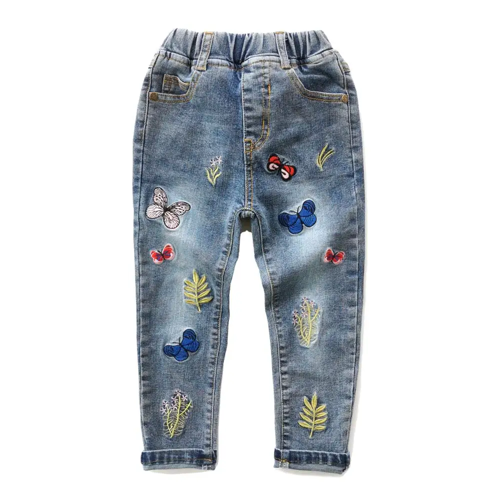 Chumhey джинсы для девочек 3 16 весенние хлопковые эластичные мягкие джинсовые брюки