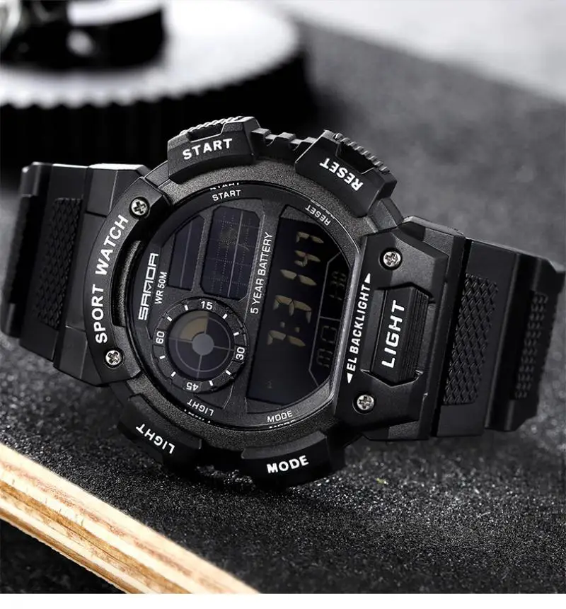 

SANDA New Fashion Digital Men Watches Sport Waterproof Alarm Electronic Wristwatch Military Chronograph Clock Relogio Masculino