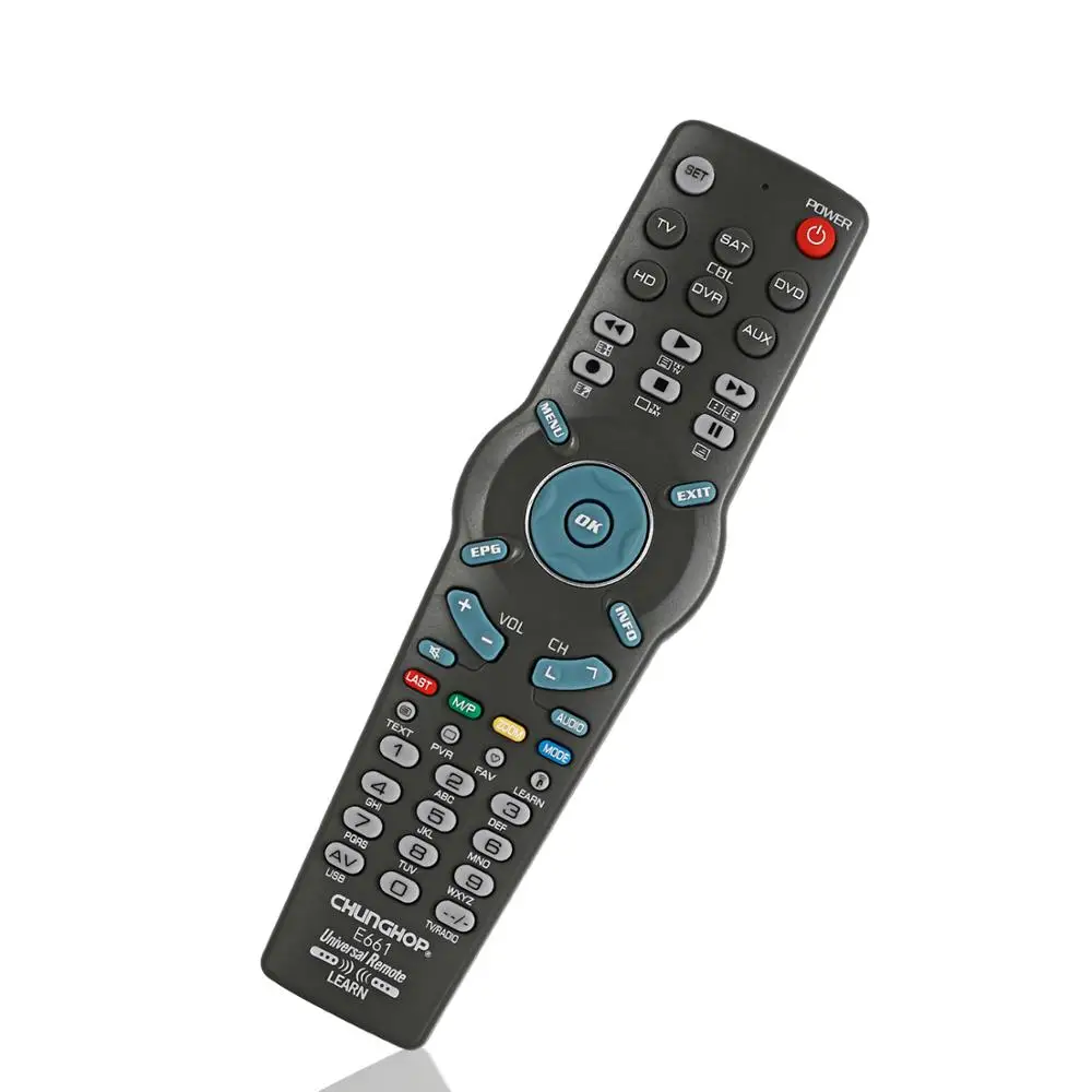 1 шт Акция! CHUNGHOP обучающий пульт дистанционного управления для ТВ CBL DVD AUX SAT AUD e661