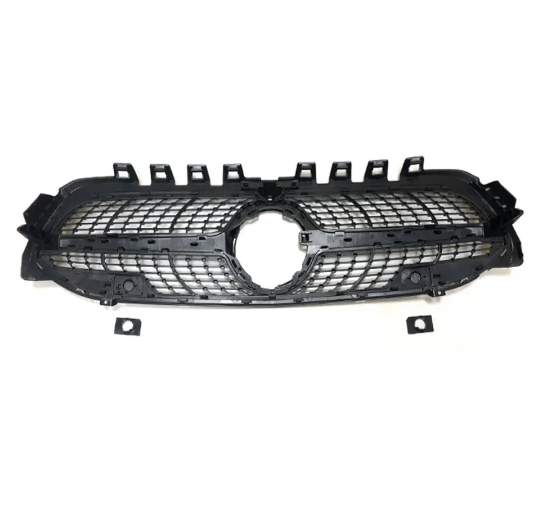 

For Benz A class W177 Grille ABS Black A180 A200 A250 A45 Look Sports Front Bumper Grill Grille 2019 2020