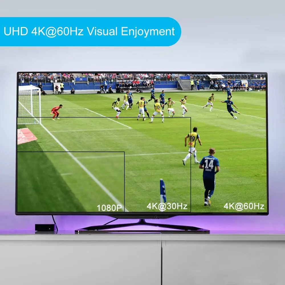 HDMI-удлинитель 4K @ 60 Гц Ultra HD 200 футов по Ethernet Cat5e/6 с ИК-поддержкой YUV444 HDMI2.0 HDCP2.2 18