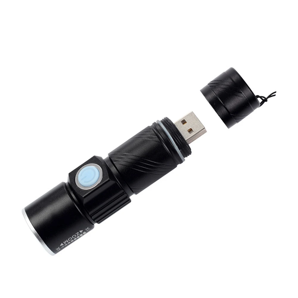 Cycling Bicycle Light 2000 Lumen USB Rechargeable Bike Front MTB Zoom Flashlight Waterproof Built-in Battery | Спорт и развлечения